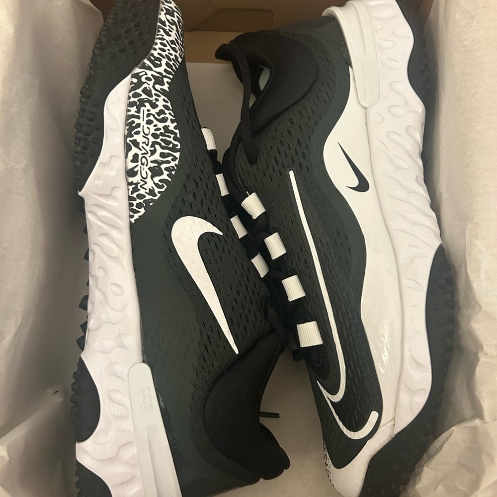 Nike Black and White Turf Shoes